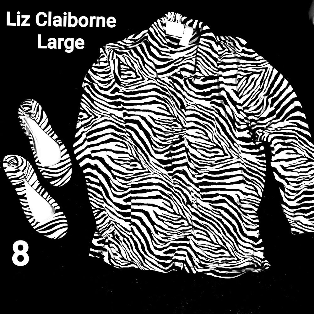 Blouse/ shoes size 8